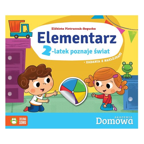 Książka z zadaniami Domowa Akademia Elementarz 2-latek poznaje świat (miękka okładka)