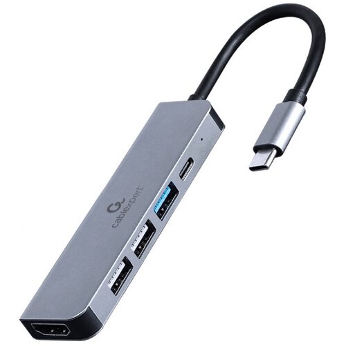 Hub GEMBIRD A-CM-COMBO5-03 USB Typu C, Pasywny