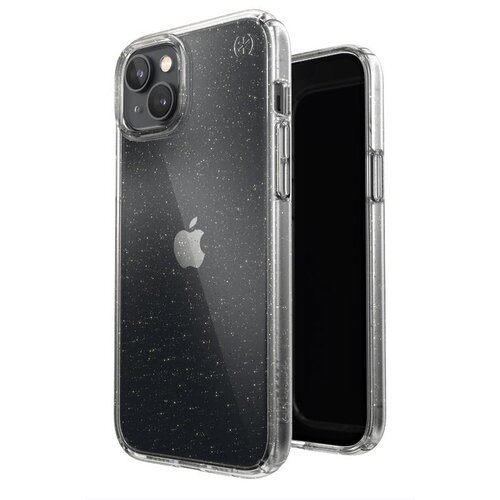 Etui SPECK Presidio Perfect-Clear Glitter do Apple iPhone 14 Plus Przezroczysto-złoty