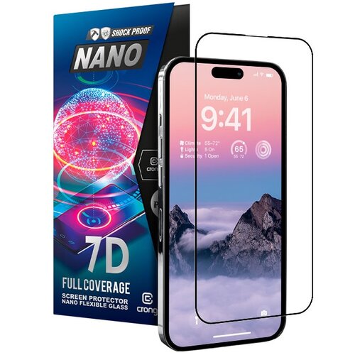 Szkło hybrydowe CRONG 7D Nano Flexible Glass do Phone 14 Pro Max