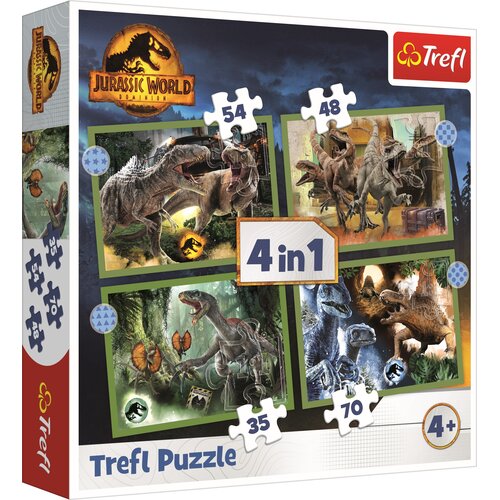 Puzzle TREFL Groźne dinozaury Jurassic World (207 elementów)