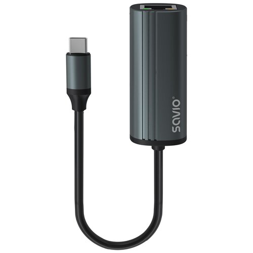 Adapter USB-C - RJ-45 SAVIO AK-56 0.18m