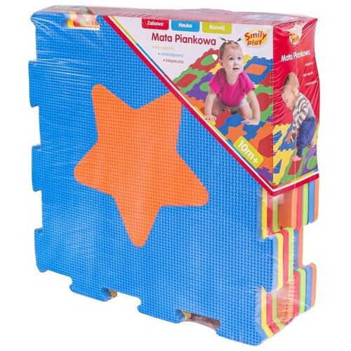 Mata piankowa SMILY PLAY Puzzle 30 x 30 cm Kształty SP84002 (9 elementów)