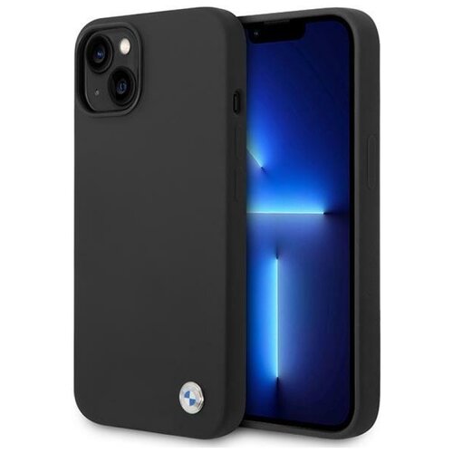 Etui BMW Silicone Metal Logo do Apple iPhone 14 Plus Czarny