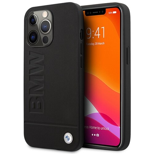 Etui BMW Signature Logo Imprint do Apple iPhone 14 Pro Czarny