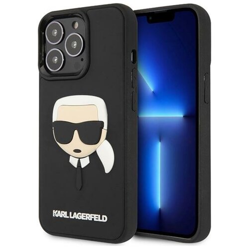 Etui KARL LAGERFELD 3D Rubber Karl's Head do Apple iPhone 14 Pro Czarny