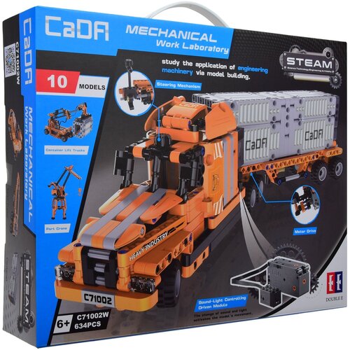 Klocki plastikowe CADA Mechanical Work Laboratory Ciężarówka Zdalne sterowanie 10w1 C71002W