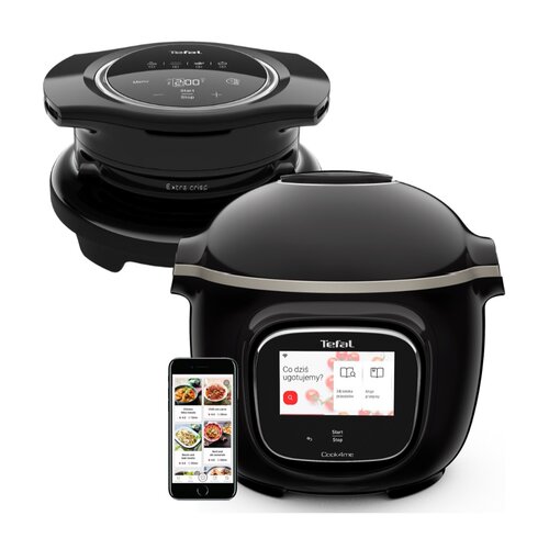 Multicooker TEFAL Cook4Me Touch CY9128 (Wi-Fi) + Akcesorium TEFAL Cook4Me Extra Crispy Lid EY1508