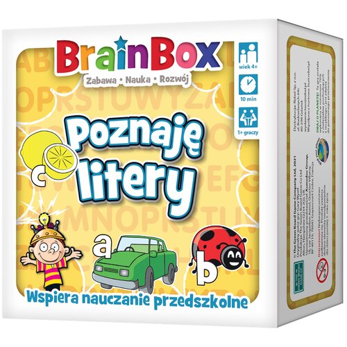 Gra edukacyjna REBEL Brainbox Poznaję litery 2005949