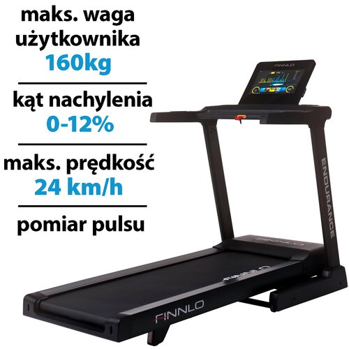 Bieżnia elektryczna FINNLO Endurance V-TFT 24km/h