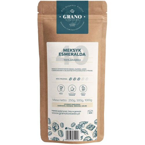 Kawa mielona GRANO TOSTADO Meksyk Esmeralda Arabica 2 x 0.5 kg