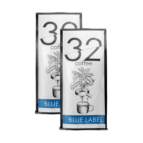 Kawa ziarnista BLUE ORCA COFFEE 32 Coffee Blue Label 2 x 1 kg