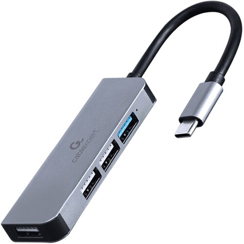 Hub GEMBIRD UHB-CM-U3P1U2P3-01 USB Typu C, Pasywny