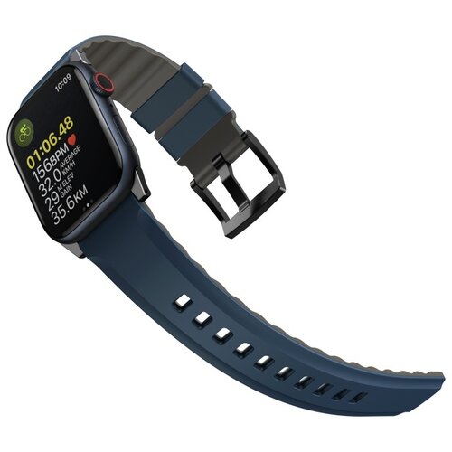 Pasek UNIQ Linus Airosoft Silicone do Apple Watch Series (42/44/45/49mm) Czarny