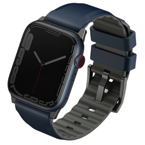 Pasek UNIQ Linus Airosoft Silicone do Apple Watch Series (42/44/45/49mm) Granatowy