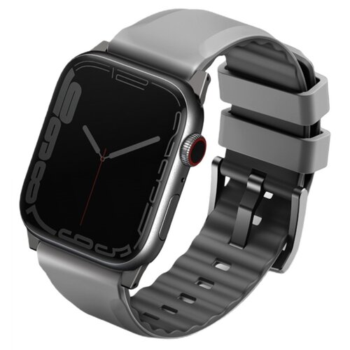 Pasek UNIQ Linus Airosoft Silicone do Apple Watch Series (42/44/45/49mm) Szary