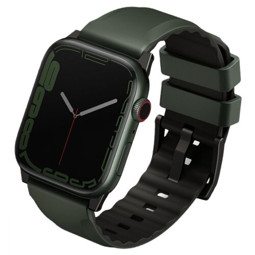 Pasek UNIQ Linus Airosoft Silicone do Apple Watch Series (42/44/45/49mm) Zielony