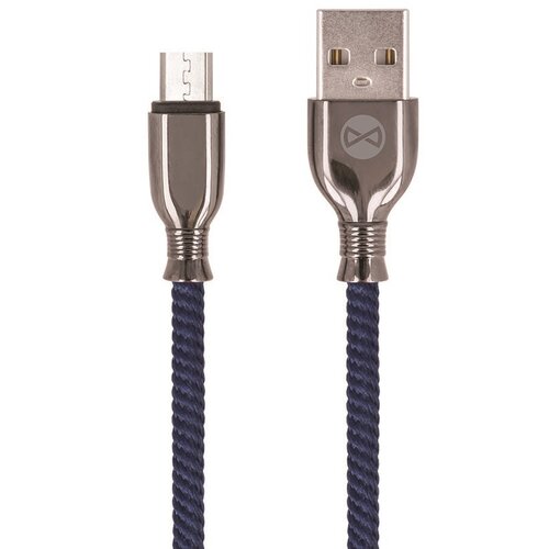 Kabel USB - Micro USB FOREVER Tornado 3A 1 m Granatowy