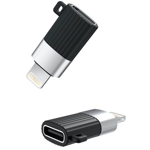 Adapter Micro USB Typ C - Lightning XO NB149-D Czarny