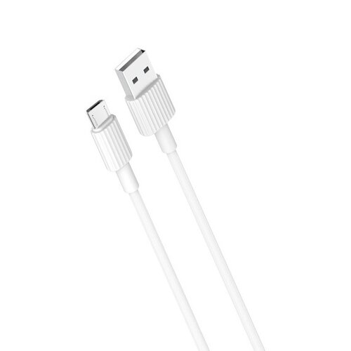 Kabel USB - Micro USB XO NB156 2.4A 1 m Biały