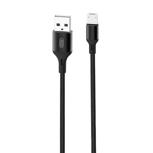 Kabel USB - Micro USB XO NB143 2.4A 1 m Czarny