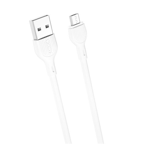 Kabel USB - Micro USB XO NB200 2.1A 2 m Biały