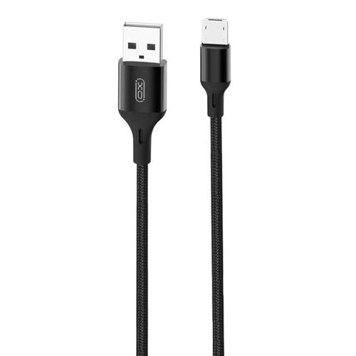 Kabel USB - microUSB XO NB143 2.4A 2 m Czarny