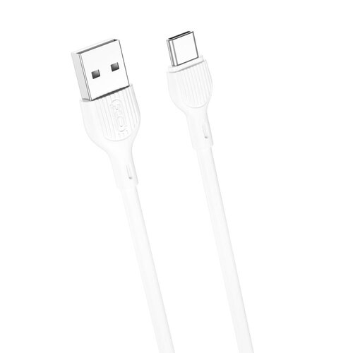 Kabel USB - USB-C XO NB200 2.1A 1 m Biały