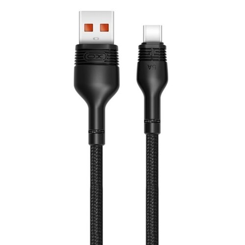 Kabel USB - USB Typ-C XO NB55 5A 1 m Czarny