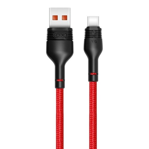 Kabel USB - USB-C XO NB55 5A 1 m Czerwony