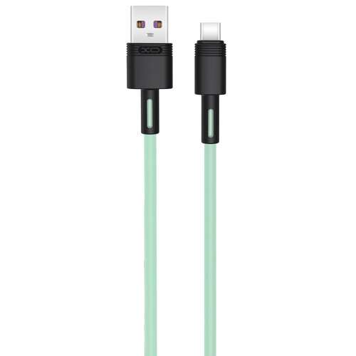 Kabel USB - USB-C XO NB-Q166 5A 1 m Zielony