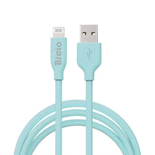 Kabel USB - Lightning FOREVER Bioio 2.4A 1 m Niebieski