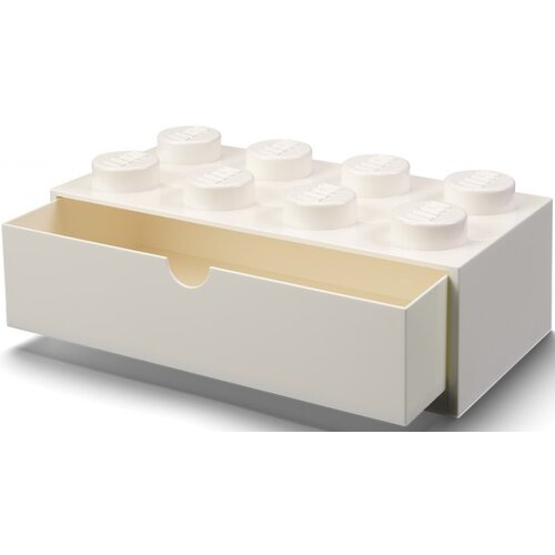 Pojemnik na LEGO z szufladką Brick 8 Biały 40211735