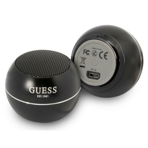Głośnik mobilny GUESS Speaker Mini Czarny