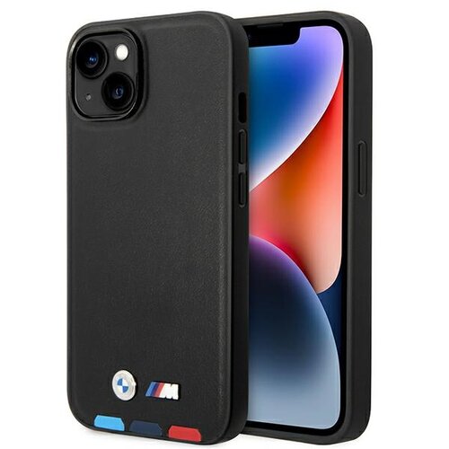 Etui BMW Leather Stamp do Apple iPhone 14 Czarny