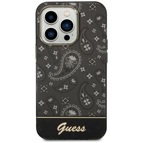 Etui GUESS Bandana Paisley do Apple iPhone 14 Pro Czarny