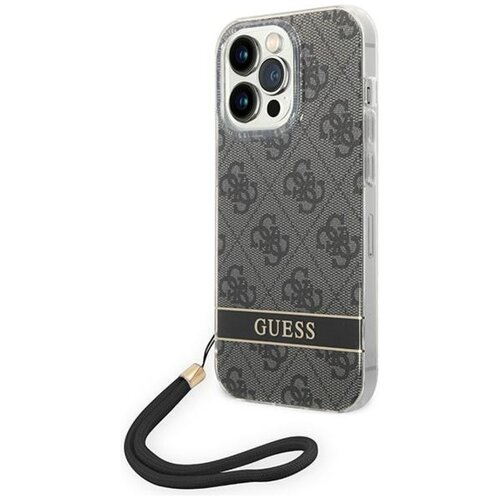 Etui GUESS 4G Print Strap do Apple iPhone 14 Pro Czarny
