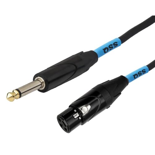Kabel SSQ XZJM3 Jack Mono - XLR żeński 3 m
