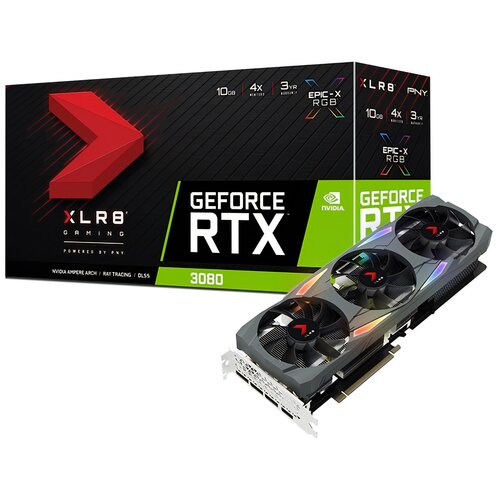 Karta graficzna PNY GeForce RTX 3080 XLR8 Gaming Uprising Epic-X RGB Triple Fan LHR 10GB
