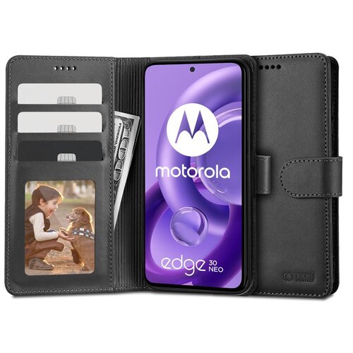 Etui TECH-PROTECT Wallet do Motorola Edge 30 Neo Czarny