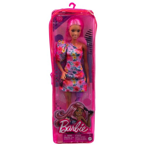 Lalka Barbie Fashionistas Sukienka na jedno ramię Proteza nogi HBV21