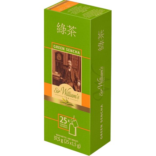 Herbata SIR WILLIAMS London Sencha (25 sztuk)