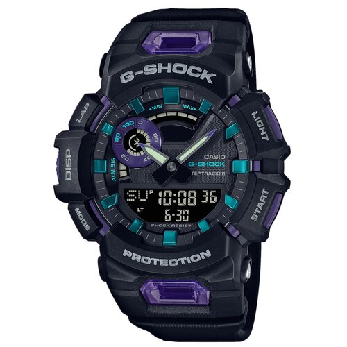 Zegarek sportowy CASIO G-Shock G-Squad GBA-900-1A6ER Czarno-fioletowy