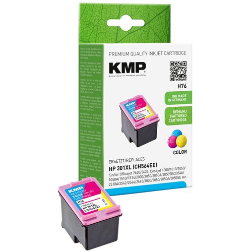 Tusz KMP do HP 301XL/CH564EE Kolorowy 6 ml 1720,4030