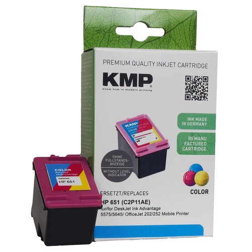 Tusz KMP do HP 651 C2P11AE Kolorowy 20 ml P0651,0030