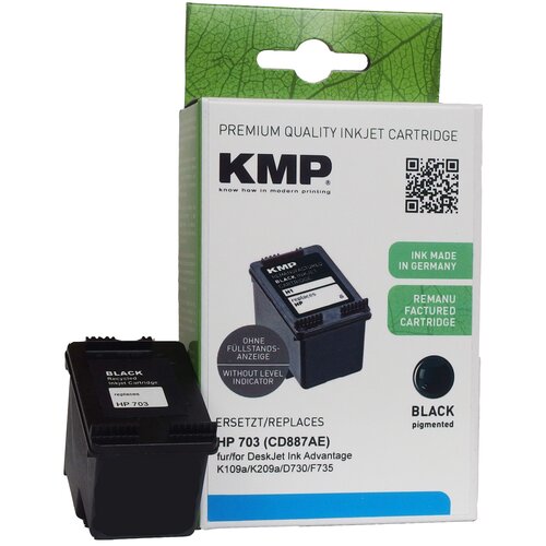 Tusz KMP do HP 703 CD887AE Czarny 20 ml 0703,703BK