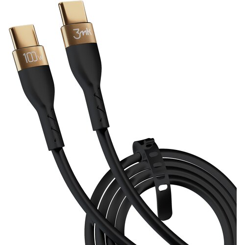 Kabel USB-C - USB-C 3MK Hyper Silicone Cable 100W 2 m Czarny