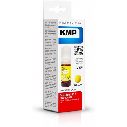 Tusz KMP do Canon GI-50Y 3603C001 Żółty 70 ml 1580 0009