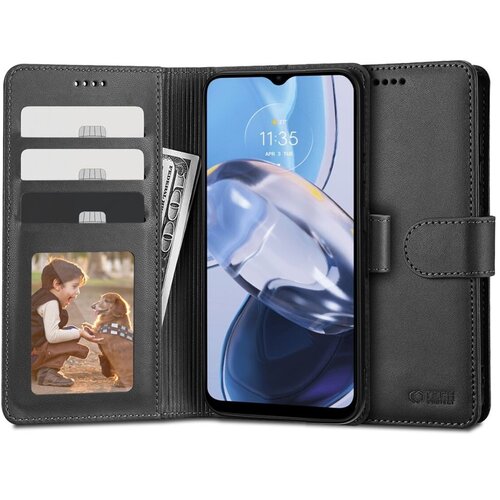 Etui TECH-PROTECT Wallet do Motorola Moto E22/E22i Czarny