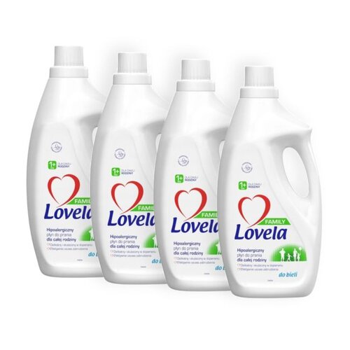 Płyn do prania LOVELA Family Biały 4 x 1850 ml